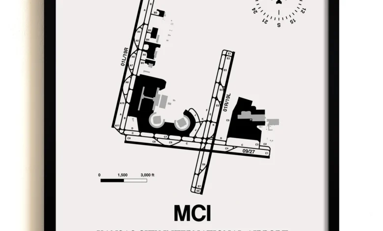 Map of Kansas City Airport