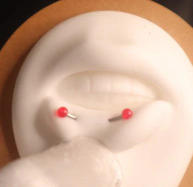 horizontal labret