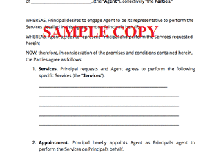 Agency Agreement Apostille