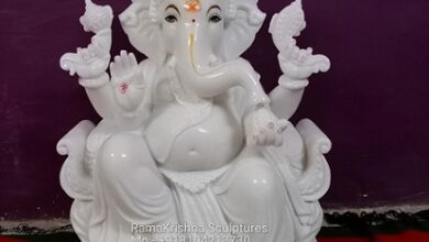 White Marble Ganpati Statue