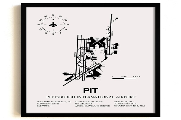 Pittsburgh International Airport Map