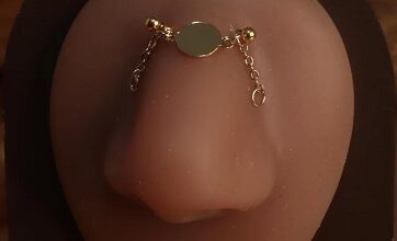 Typical Nostril Piercing Gauge