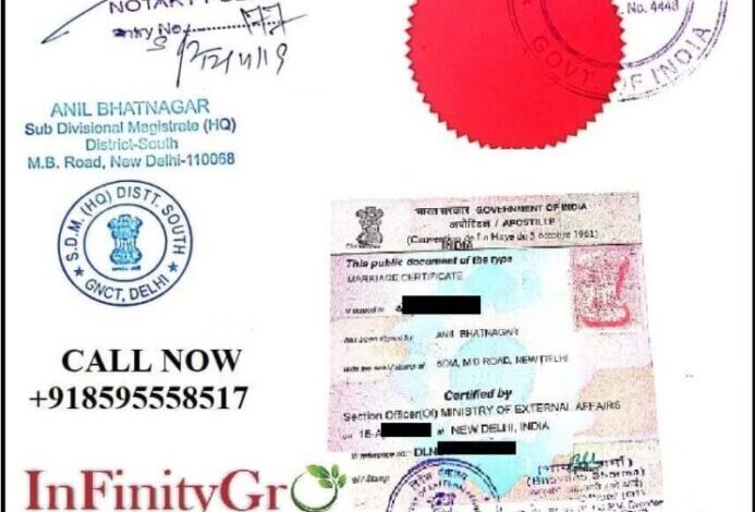 Marriage Certificate Apostille Service