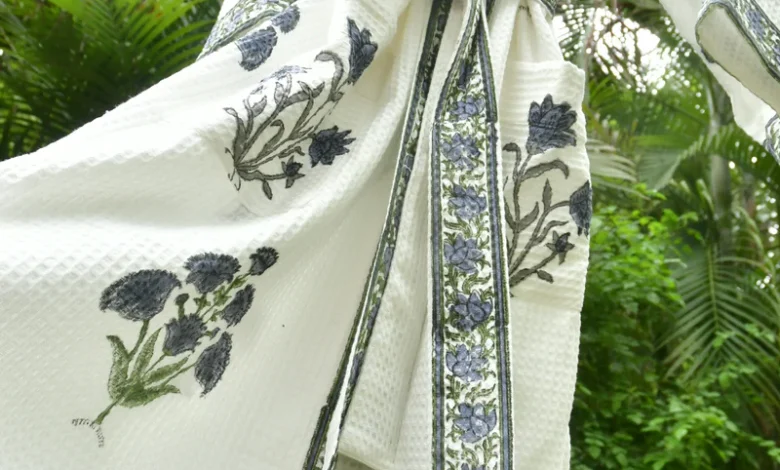 Waffle Cotton Bathrobe