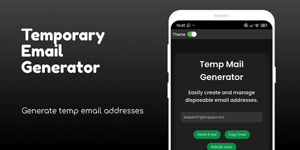 Temporary Email Generator​