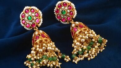 Long Kundan Earrings​