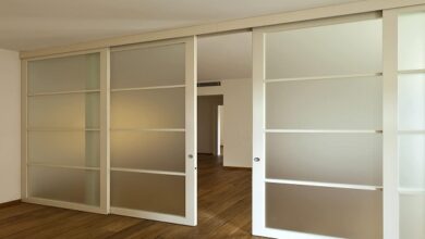 Closet with Sliding Mirror Doors