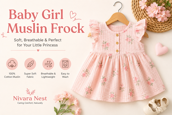 Baby Girl Muslin Frock