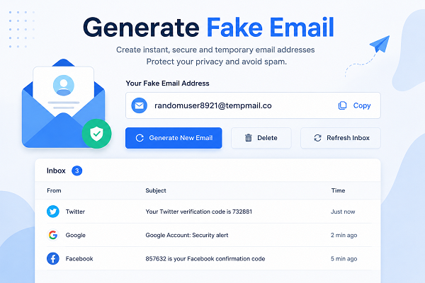 Generate Fake Email​