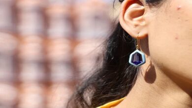 gold plated stud earrings