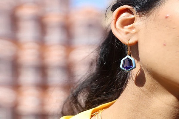 gold plated stud earrings