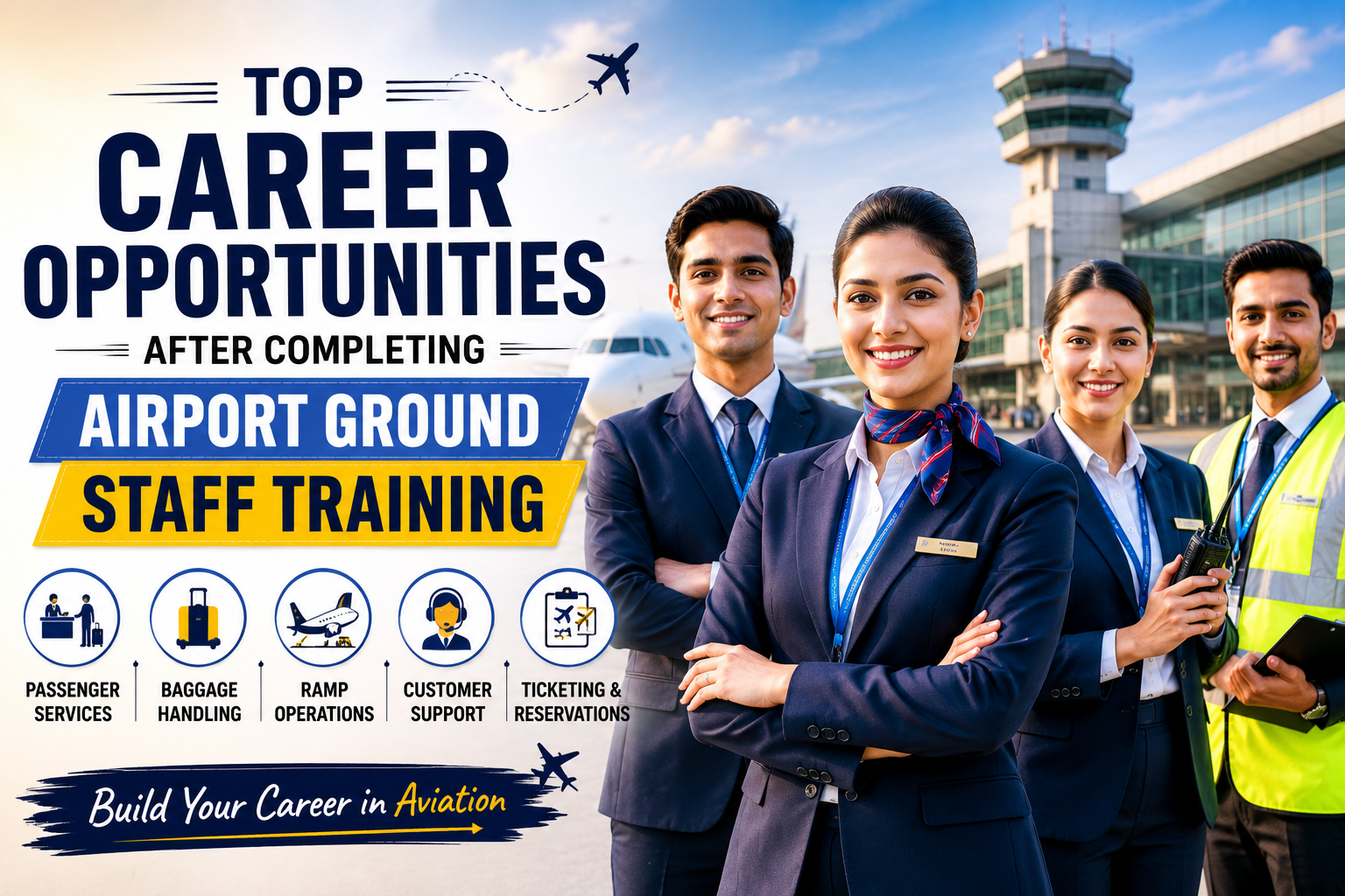 Top Career Opportunities After Completing Airport Ground Staff Training