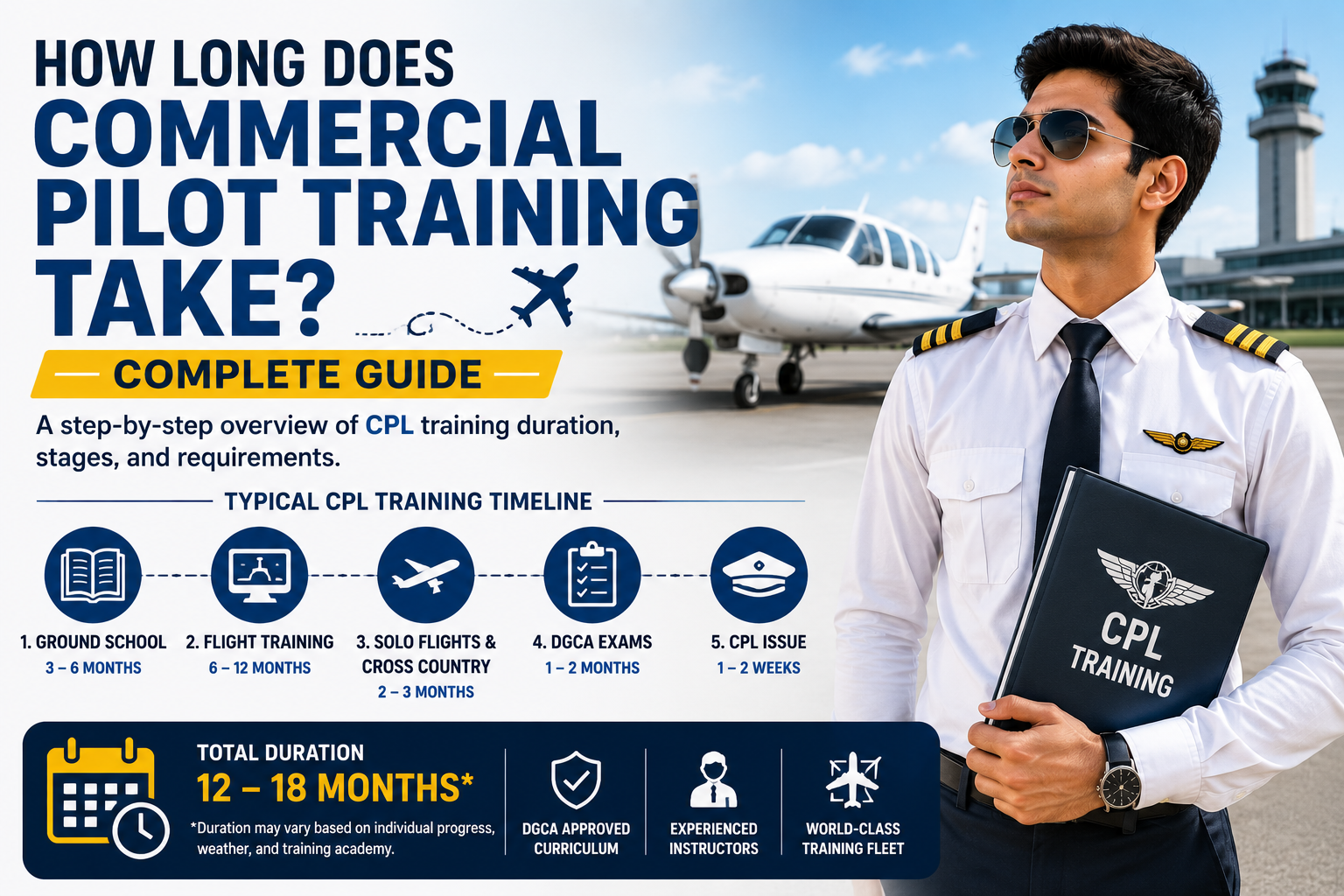 How Long Does Commercial Pilot Training Take? Complete Timeline