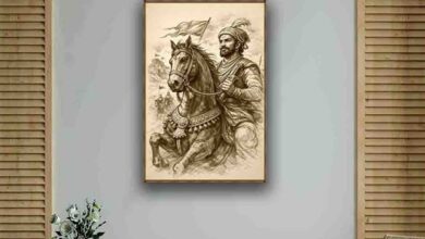 Shivaji Maharaj Portrait Painting