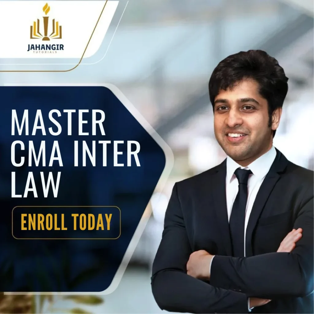 CMA Inter Law Classes in India