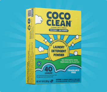 Plastic-free laundry detergent